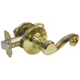 thumbnail image 1 of Tru-Guard Hall & Closet Reversible Scroll Lever Passage Lockset, Polished Brass, 1 of 1