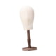 thumbnail image 5 of Cabeza de maniquí, cabeza de peluca, perchero para sombreros, cabeza de tela, expositor multiusos para pelucas Medio de color antiguo, 5 of 9