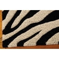 thumbnail image 3 of Nourison 4' x 6' Michael Amini Zambiana Black/White Rectangle Area Rug, 3 of 5