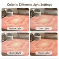 thumbnail image 7 of ODIKA 9'x12' Washable Area Rug Low Pile, Flatwoven, Peach Gradient Abstract Swirl Border Ombre Pastel Wave Center for Great Room, Indoor Concept, Large Living, 7 of 7