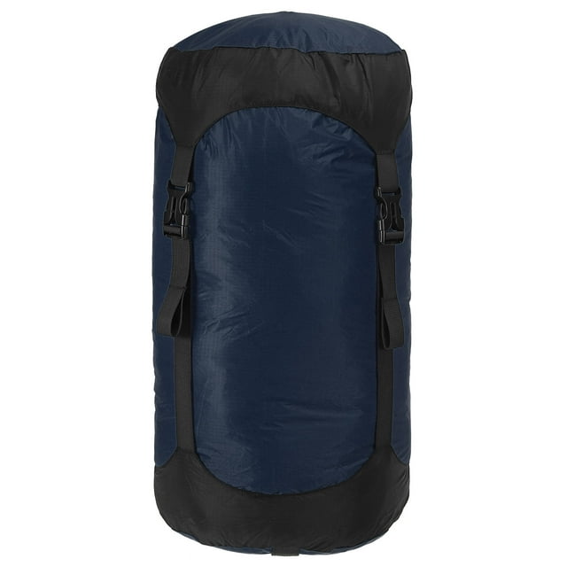 Unique Bargains Compression Stuff Sack, 18L Waterproof Sleeping Bag for Backpacking, Dark Blue