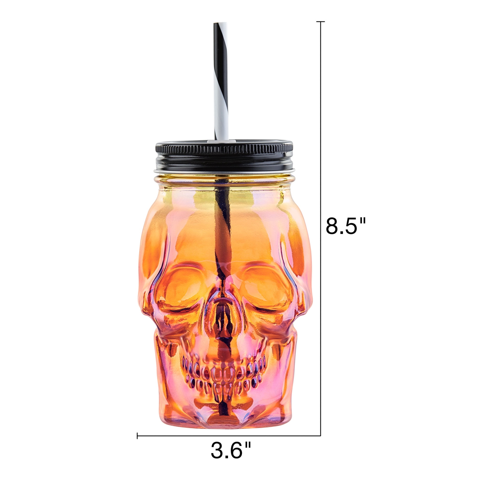 Spooky Cute Ghost, Halloween, Glass beer can, 18 oz with bamboo lid and  choice of plastic or glass straw, Personalized glass tumbler