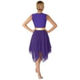 thumbnail image 2 of dPois Robe de Danse Maman et Moi Métallique Sans Manches Ballet Louange Moderne Lyrique Performance Violet TTG, 2 of 7