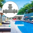 thumbnail image 1 of Conector adaptador de manguera de 1,5 a 1,5, reemplazo portátil duradero, accesorios fáciles de usar, adaptador de drenaje de piscina, entrada roscada 1.5in shamjiam Adaptador de manguera de piscina, 1 of 8