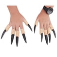 thumbnail image 2 of Halloween Costume Nail Claws Fake Witch Fingernail Arrow Claw Rings Cosplay Nail Finger Tips for Halloween Party Prop 10PCS, 2 of 5