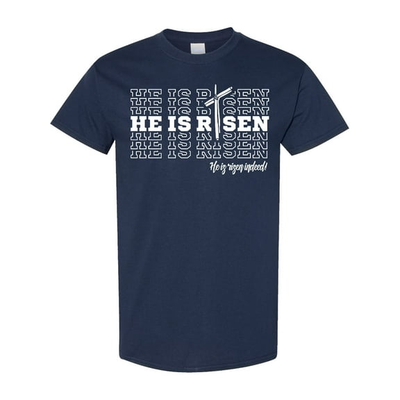 Inktastic He is Risen Mirror Words T-Shirt