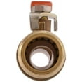 thumbnail image 2 of SharkBite U3088FLEX18BVLFA Flexible Water Heater Connector with Ball Valve, 3/4 inch x 3/4 inch FIP, Push-to-Connect Braided Stainless Steel, Water Heater Hose, SILVER, 2 of 4