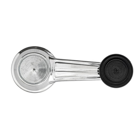 JEGS Window Crank Handle - Riveted Design for Select 1968-1977 GM Cars & Trucks [Black Knob]