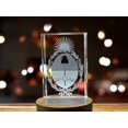 thumbnail image 3 of Argentina Coat of Arms 3D Engraved Crystal Gift, 3 of 6