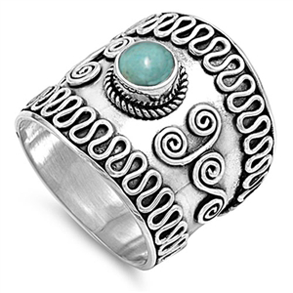 CHOOSE YOUR COLOR Sterling Silver Bali Ring