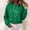 Green, variant on Gamivast Cropped Pullover Hoodie for Women Soft Long Sleeve Hooded Sweatshirt with Drawstring Hood and Ribbed Hem Relaxed Fit for Casual Lounge Workout Streetwear Fall and Spring Black S