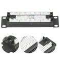 thumbnail image 3 of 8 Ports Wall Mount  Patch Panel CAT6 Unshielded Wiring Bracket  Cable Rack For 23-28AWG Cable, 3 of 8