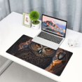 thumbnail image 5 of Bingfone Classical Style Brown Owl Large Gaming Mouse Pad,Extended Desk Mousepad with Stitched Edges,Non-Slip Base,Water Resist Keyboard Pad for Gamer, Office & Home, 29.5 x 16 in, 5 of 6