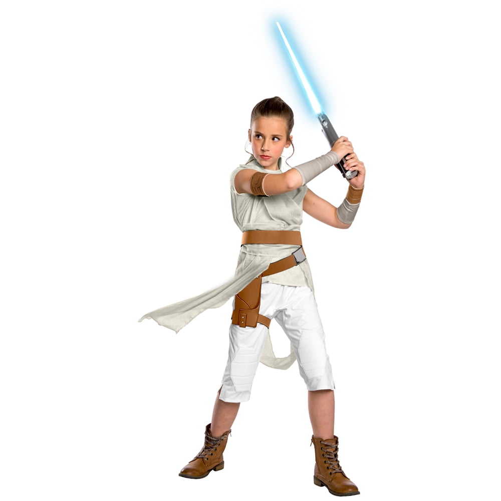 klok cache Wiskundig Girls Rey Star Wars The Rise of Skywalker Costume Small size 4-6 -  Walmart.com