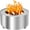 28.5 Inch, variant on Smokeless Fire Pits Outdoor 28.5 Inch Stainless Steel Stove Bonfire Wood Burning Firepit for Picnic Camping Backyard