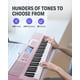 thumbnail image 2 of Teclado Piano Donner DEK-610S de 61 teclas con soporte, taburete rosa, 2 of 7