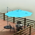 thumbnail image 4 of Patiojoy Parasol Déporté d'Extérieur 11 Pieds Auvent de Patio Décalé Bleu, 4 of 10