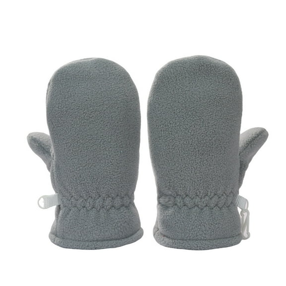 AWZXDE Baby Gloves Soft Kids Winter Thermal Mittens For Babies And Toddlers Enhanced Warmth Comfort For Cold Weather Outdoor Grey,6-24 Months