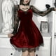 thumbnail image 3 of Vestido gótico, vestido de cóctel, vestido de noche, vestido de fiesta, vestido de encaje, vestido de encaje, 3 of 5