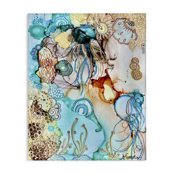 Stupell Industries Eclectic Abstract Nautical Pattern Canvas Art, 16 x 20, by Amy Tieman