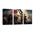 thumbnail image 1 of Cuadro Decorativo Tríptico Vertical Delacroix Libertad Canvas Revolution  Set De 3 Cuadros 25x38 cm, 1 of 5
