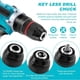 thumbnail image 4 of Portabrocas Sin Llave, Montaje 1/2-20UNF, 1-13 mm. Compatible con Vástago SDS-Plus de 3/8", Vástago Hexagonal de 1/4" y Adaptador para Llave de de 1/2"., 4 of 5