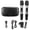 Black EU Plug, variant on Yajisi K8 Wireless Bluetooth Karaoke Machine System with Dual Microphone Set, Home TV Mobile Phone Singing Mixer, 10.24 inches / 26.0 cm, Black EU Plug
