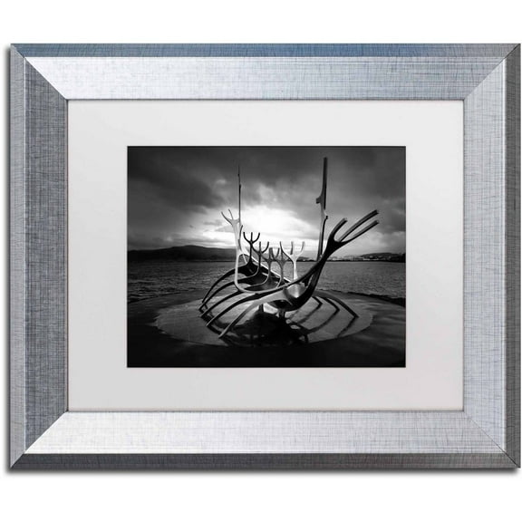 Trademark Fine Art 'Sun Voyager' Canvas Art by Philippe Sainte-Laudy, White Matte, Silver Frame
