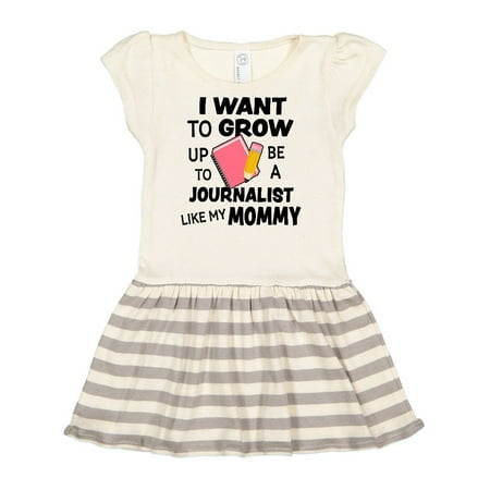 

Inktastic I Want To Grow Up To Be A Journalist Like My Mommy Gift Toddler Girl Dress