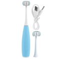 thumbnail image 1 of 3 Sides Kid Electric Toothbrush Sonic Intelligent USB Rechargeable Teeth Cleaning ToolBlue, 1 of 4