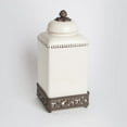 thumbnail image 3 of Gerson Companies 13.5-inch Acanthus Canister with Metal Base, 3 of 4