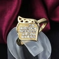 thumbnail image 4 of Bella Statement Ring Gold Plated Cubic Zirconia Women Ginger Lyne Collection, 4 of 6