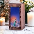 thumbnail image 4 of Blue Peacock Keepsake Urn for Ashes (5 Inch) – Cherry Blossom Wooden Cremation Urn, Small Memorial Urn for Men, Women & Loved Ones, 4 of 7