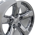 thumbnail image 4 of OE Wheels DG56 20 Inch Rims and Tires Fit Ram 1500 Style 5x139.7 20x9 Chrome - Hollander 2267 - Dueler H/L Alenza 275/55-20 (Set of 4), 4 of 5
