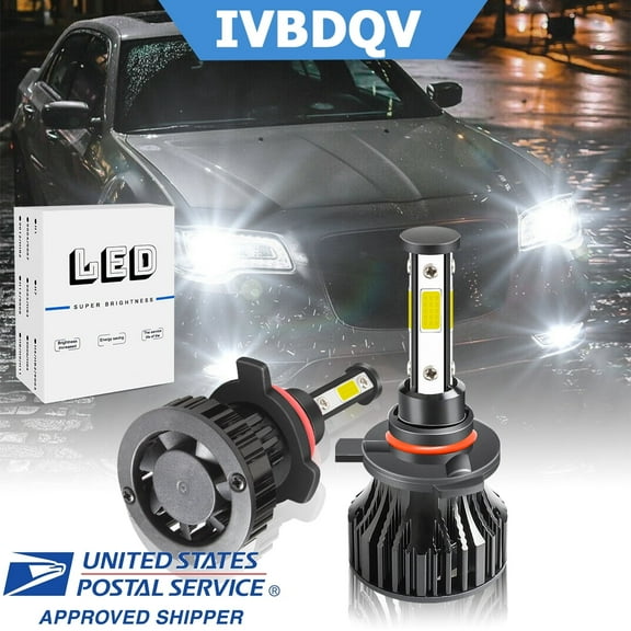 IVBDQV For Jeep Cherokee 2014-2015 LED Headlight Bulbs High/Low Dual Beam 6000K Pack of 2