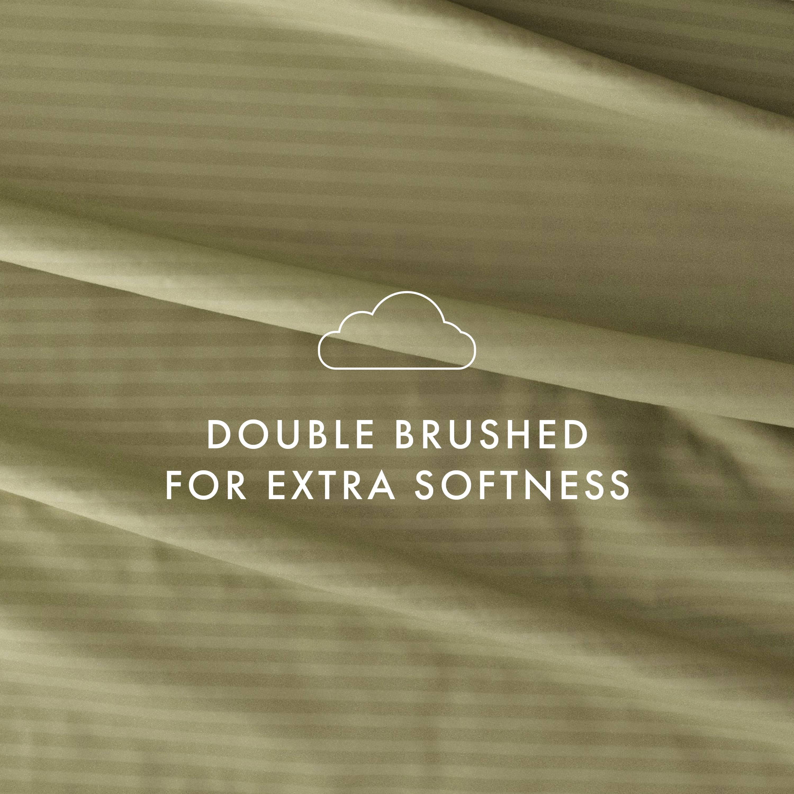 Noble Linens 4 Piece Sage Striped Embossed Bed Sheet Set, Twin