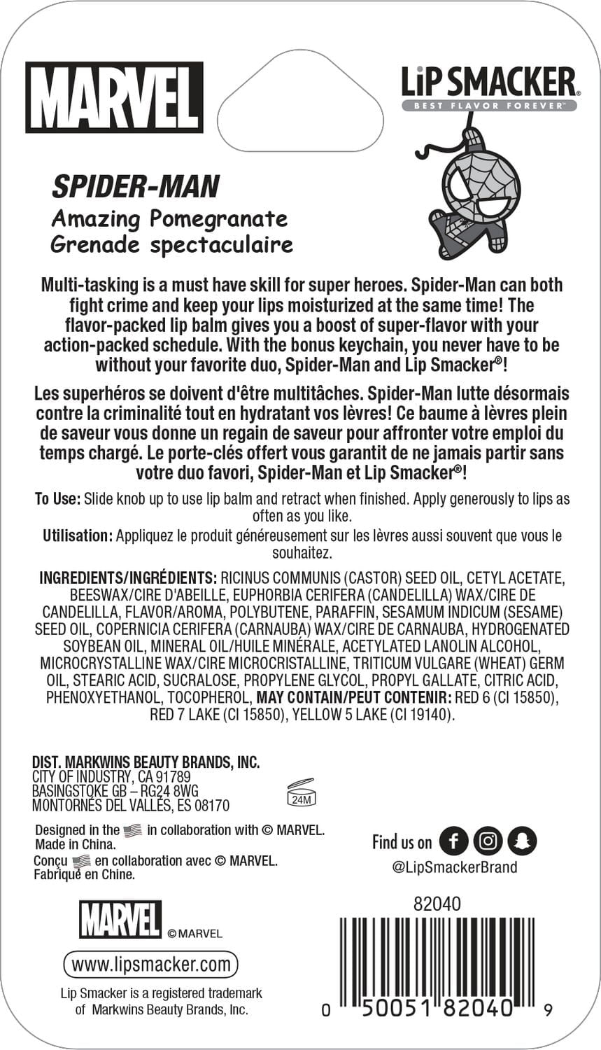 Baume à lèvres Marvel Super Hero Spiderman