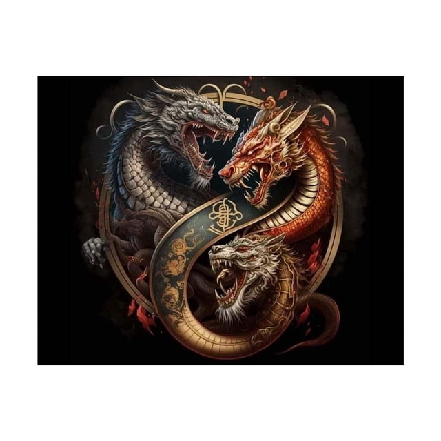 Suerte Y Fortuna: Mejora Tu Hogar Con La Decoración De Pared Para El Año Del Dragón, De 95 Cm X 75 Cm.