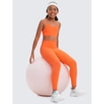 thumbnail image 3 of Sostén CRZ YOGA Butterluxe con espalda en Y y relleno, naranja neón XL, 3 of 5