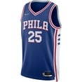 thumbnail image 2 of Men's Nike Ben Simmons Royal Philadelphia 76ers 2021/22 Diamond Swingman Jersey - Icon Edition, 2 of 3