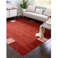 thumbnail image 2 of Unique Loom Del Mar Collection Tapis Carré Transitionnel Contemporain, 8 Pieds, Rouille Rouge/terre Cuite, 2 of 2