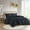 Black#1, variant on Queen Size Bed In A Bag, 3 PCS Full/Queen Clip Jacquard Duvet Cover Set Black, Black Cotton Bedding Set,Polyester Bed Sheet Set, Household Supplies & Décor Bedding Bedding Sets