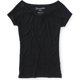 thumbnail image 1 of Blusa Aeropostale con cuello de barco de Rayon suave para mujer negro extragrande, 1 of 1