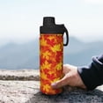 thumbnail image 7 of Yiaed Vintage maple leaves autumn Print Sports Insulated Kettle Bottle Reusable Stainless Steel Insulated Cup, Outdoor Portable Casual Stainless Steel Insulation Cup, 7 of 7