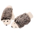 thumbnail image 3 of XZNGL Cartoon Hedgehog Wool Double Layer Thermal Insulation with Finger Weave Gloves, 3 of 9