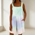 thumbnail image 6 of Iyufng Womens Rompers Printed Sleeveless Adjustable Straps Romper Summer Casual Shortalls, 6 of 7