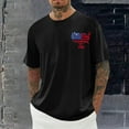 thumbnail image 2 of Taqqpue 4th of July Shirts for Men USA American Flag Patriotic Independence Day Higher Quality Short Sleeve T-Shirt M-4XL, 2 of 6