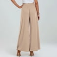 thumbnail image 3 of Womens Pants Wide Leg High Waisted Palazzo Pants Casual Trousers Work Business Loose Casual Wide Leg Pants with Pockets, 3 of 5
