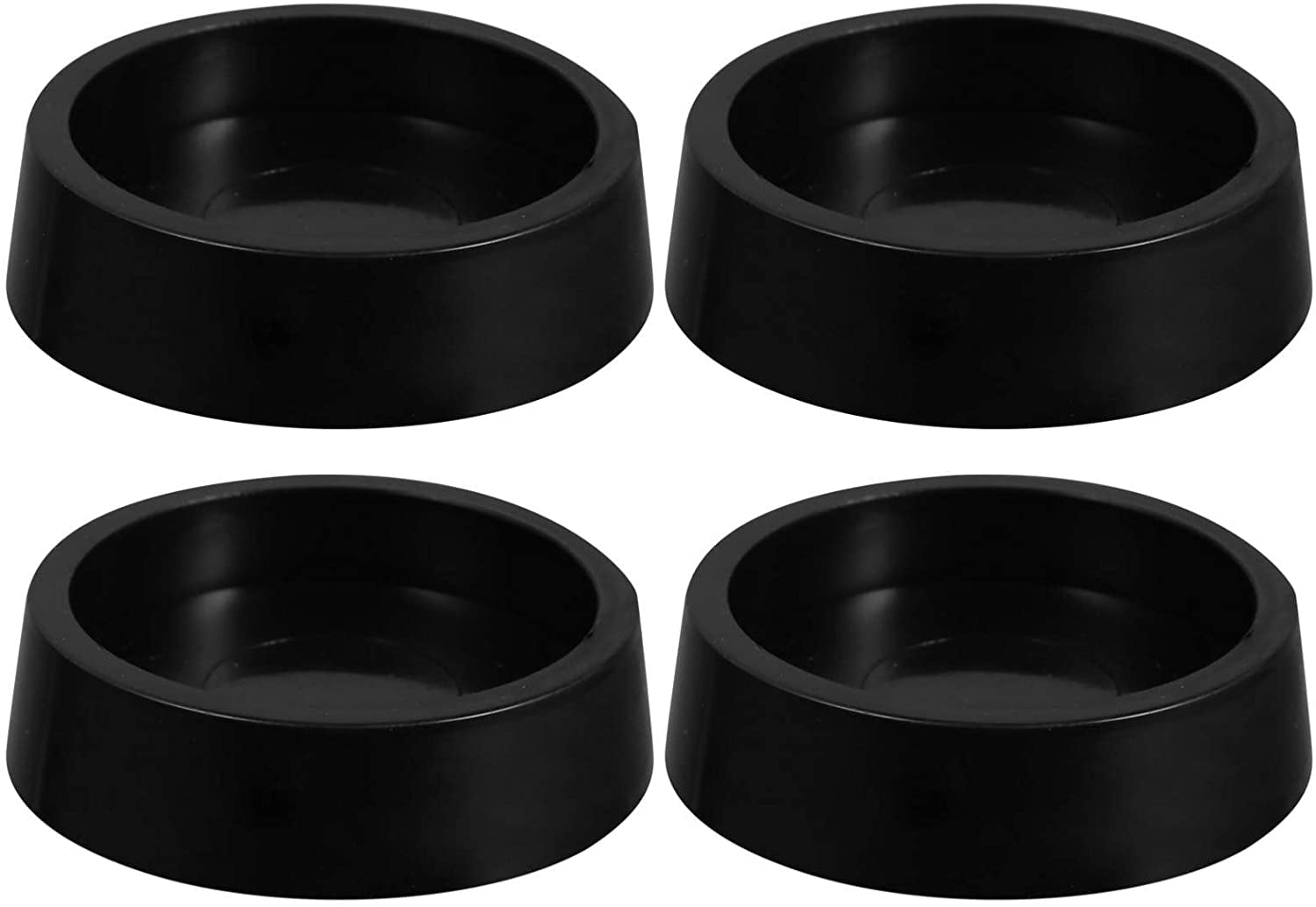 4Pcs Furniture Caster Cups Round for Hard Floors Carpet Base Rubber