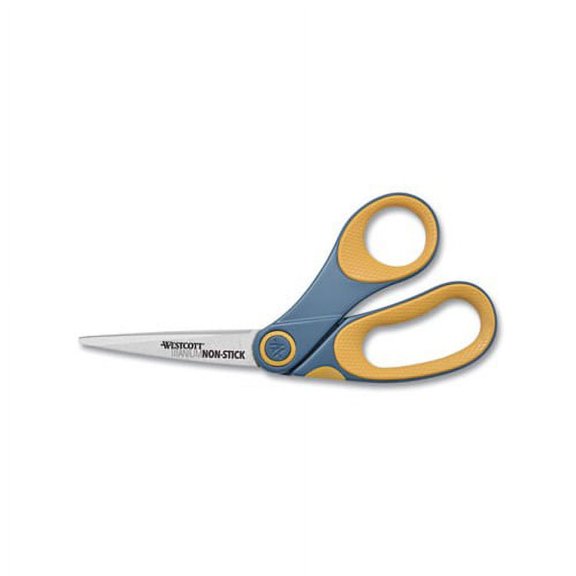 Westcott Non-Stick Titanium Bonded Scissors, 8" Bent